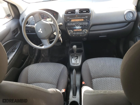 2015 Mitsubishi Mirage DE with VIN ML32A3HJ5FH037076, listed as a Copart auction lot 54060165 with 35,702 mi miles and Salvage Title. Bid and sale history available at carsss.com. Image 8.