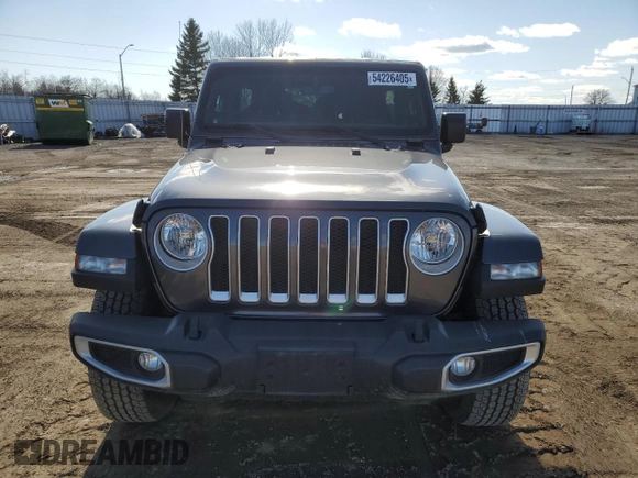 2023 Jeep Wrangler Sahara with VIN 1C4HJXEG5PW632336, listed as a Copart auction lot 54226405 with 23,735 mi miles and Salvage title. Bid and sale history available at DreamBid. Image 5.