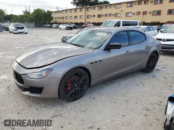 2019 Maserati Ghibli z VIN ZAM57XSA2K1328545, wystawiony jako Copart lot #56291895 z przebiegiem 53 625 mil mil oraz Tytuł czysty. Historia ofert i sprzedaży dostępna na DreamBid. Obrazek 1.