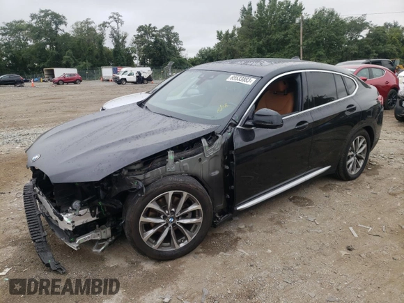 2019 BMW X4 xDrive30i with VIN 5UXUJ3C51KLG52927, listed as a Copart auction lot 65533883 with 53,056 mi miles. Bid and sale history available at carsss.com. Image 1.