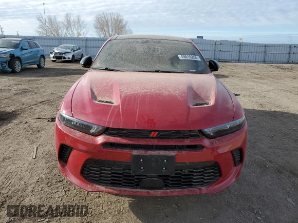 2024 Dodge Hornet GT with VIN ZACNDFAN6R3A40704, listed as a Copart auction lot 49815265 with 87 mi miles and Salvage Title. Bid and sale history available at carsss.com. Image 5.