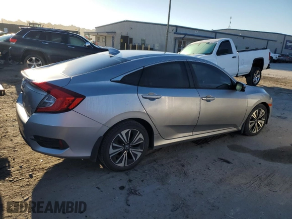 2017 Honda Civic Sedan EX-T with VIN 19XFC1F32HE014574, listed as a Copart auction lot 43198495 with 99,805 mi miles and Salvage Title. Bid and sale history available at carsss.com. Image 3.