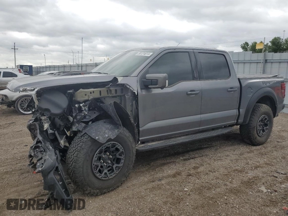 2024 Ford F-150 Raptor with VIN 1FTFW1RJ1RFA50667, listed as a Copart auction lot 59124614 with 1,641 mi miles and Salvage Title. Bid and sale history available at DreamBid. Image 1.