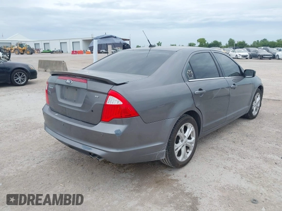 2012 Ford Fusion SE with VIN 3FAHP0HA2CR332138, listed as a IAAI auction lot 42637478 with 139,120 mi miles and . Bid and sale history available at DreamBid. Image 4.