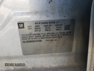 2012 Chevrolet Sonic LTZ z VIN 1G1JE6SH4C4101608, wystawiony jako Copart lot #53111725 z przebiegiem 203 012 mil mil oraz Szkoda całkowita • Salvage title. Historia ofert i sprzedaży dostępna na DreamBid. Obrazek 12.