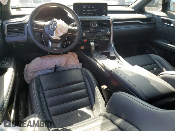 2022 Lexus RX with VIN 2T2YZMDA1NC356663, listed as a Copart auction lot 57732974 with 26,601 mi miles and Salvage Title. Bid and sale history available at carsss.com. Image 8.