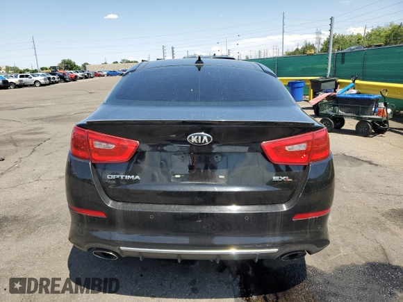 2014 Kia Optima SXL Turbo with VIN 5XXGR4A66EG280687, listed as a Copart auction lot 61647685 with 150,232 mi miles and Salvage title. Bid and sale history available at DreamBid. Image 6.