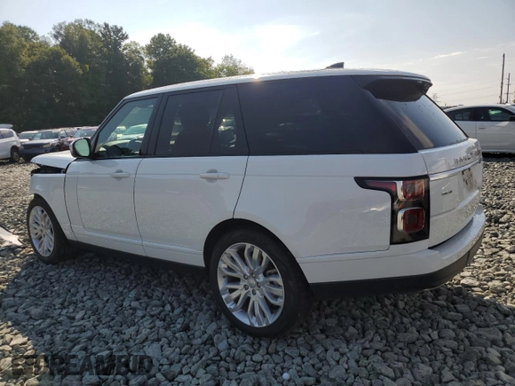 2018 Land Rover Range Rover HSE with VIN SALGS2RK6JA505795, listed as a Copart auction lot 65887004 with 24,926 mi miles and Salvage title. Bid and sale history available at DreamBid. Image 2.