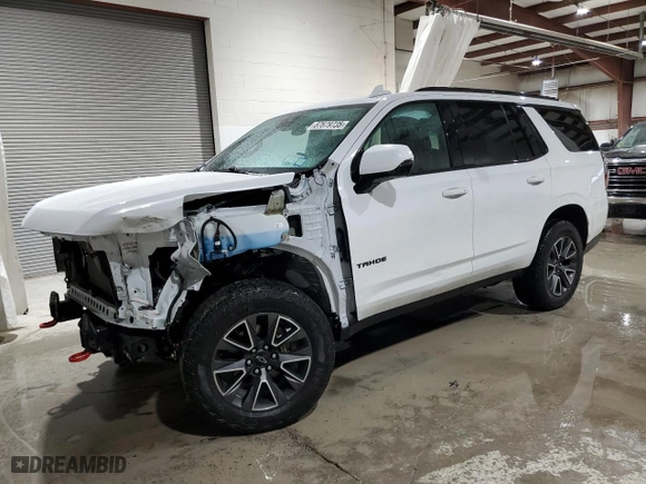 2023 Chevrolet Tahoe Z71 with VIN 1GNSKPKD6PR289300, listed as a Copart auction lot 87679735 with 22,225 mi miles and Salvage Title. Bid and sale history available at carsss.com. Image 1.