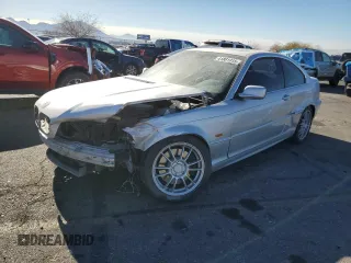2002 BMW 3 Series 330Ci with VIN WBABN53492JU38225, listed as a Copart auction lot 41881915 with 207,862 mi miles and Salvage Title. Bid and sale history available at carsss.com. Image 1.
