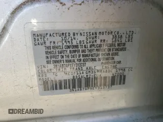 2014 Nissan Sentra SR with VIN 3N1AB7APXEY313737, listed as a Copart auction lot 52526415 with 108,271 mi miles and Clean title. Bid and sale history available at DreamBid. Image 12.