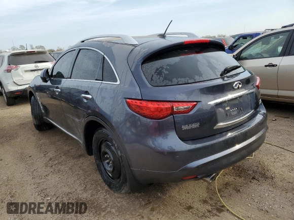 2009 Infiniti FX35 with VIN JNRAS18W39M156360, listed as a Copart auction lot 74988014 with 206,260 mi miles and Salvage Title. Bid and sale history available at carsss.com. Image 2.