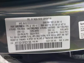 2023 Mazda CX-9 Grand Touring z VIN JM3TCBDY0P0631395, wystawiony jako IAAI lot #41449555 z przebiegiem 17 721 mil mil oraz . Historia ofert i sprzedaży dostępna na DreamBid. Obrazek 9.