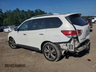 2014 Nissan Pathfinder SL with VIN 5N1AR2MN7EC682369, listed as a Copart auction lot 43632055 with 143,694 mi miles and Salvage Title. Bid and sale history available at DreamBid. Image 2.