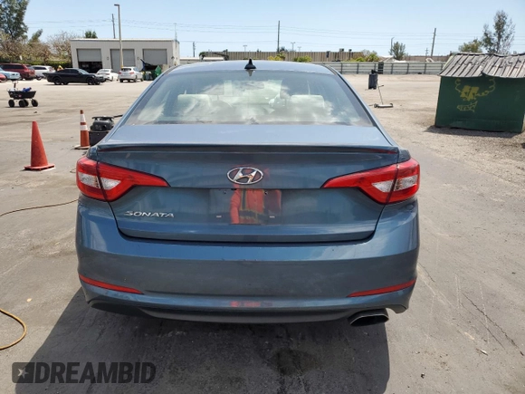 2017 Hyundai Sonata 2.4L with VIN 5NPE24AF6HH519501, listed as a Copart auction lot 53029545 with 90,226 mi miles and Salvage Title. Bid and sale history available at carsss.com. Image 6.