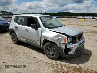 2019 Jeep Renegade Sport with VIN ZACNJAAB6KPK16258, listed as a Copart auction lot 58659455 with Not provided miles and Salvage title. Bid and sale history available at DreamBid. Image 4.