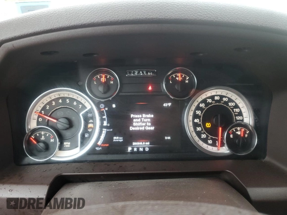 2013 Ram 1500 Outdoorsman with VIN 1C6RR7LT3DS705565, listed as a Copart auction lot 50050625 with 204,946 mi miles and Salvage Title. Bid and sale history available at carsss.com. Image 9.