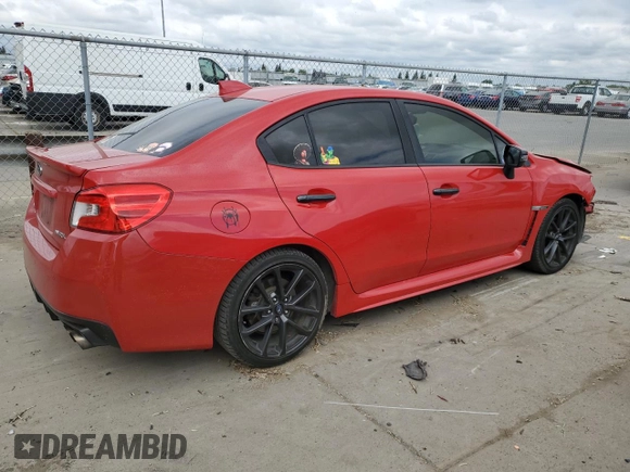 2018 Subaru WRX Limited with VIN JF1VA1L69J8827531, listed as a Copart auction lot 53642785 with 169,458 mi miles and Salvage Title. Bid and sale history available at carsss.com. Image 3.