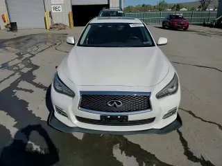 2015 Infiniti Q50 Premium with VIN JN1BV7AR7FM396450, listed as a Copart auction lot 54966605 with 179,342 mi miles and Salvage Title. Bid and sale history available at carsss.com. Image 13.