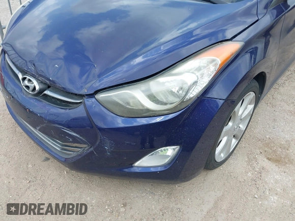 2013 Hyundai Elantra Limited with VIN 5NPDH4AEXDH369923, listed as a IAAI auction lot 41950446 with 93,991 mi miles and . Bid and sale history available at DreamBid. Image 6.