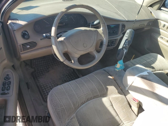 1999 Buick Century Custom with VIN 2G4WS52M3X1602094, listed as a Copart auction lot 75124974 with 166,972 mi miles and Salvage Title. Bid and sale history available at carsss.com. Image 8.