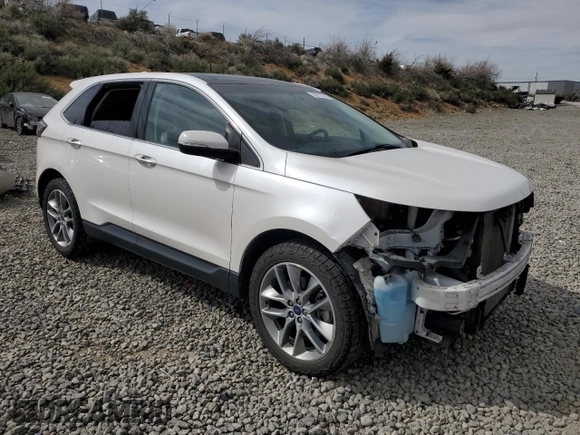 2017 Ford Edge Titanium with VIN 2FMPK4K97HBC21029, listed as a Copart auction lot 52618115 with 111,016 mi miles and Salvage Title. Bid and sale history available at carsss.com. Image 4.
