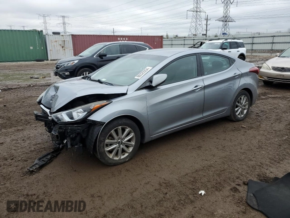 2015 Hyundai Elantra SE z VIN 5NPDH4AE1FH637664, wystawiony jako Copart lot #80329264 z przebiegiem 123 641 mil mil oraz Szkoda całkowita • Salvage title. Historia ofert i sprzedaży dostępna na DreamBid. Obrazek 1.