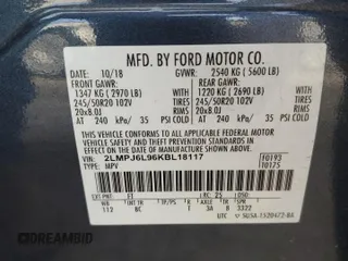 2019 Lincoln Nautilus Reserve z VIN 2LMPJ6L96KBL18117, wystawiony jako Copart lot #53121415 z przebiegiem 63 454 mil mil oraz Szkoda całkowita • Salvage title. Historia ofert i sprzedaży dostępna na DreamBid. Obrazek 12.