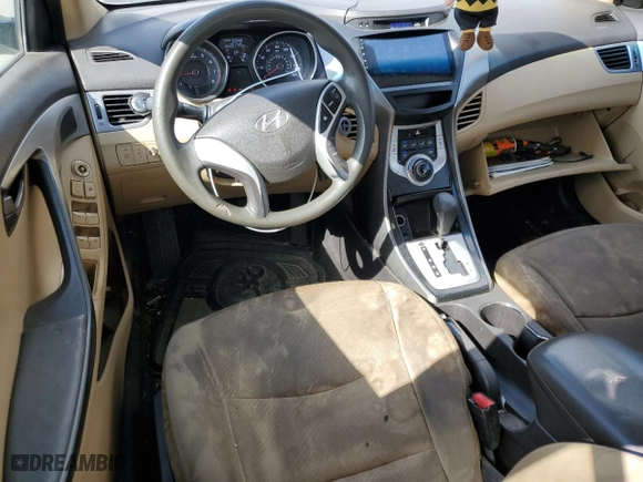 2012 Hyundai Elantra GLS with VIN 5NPDH4AE1CH134082, listed as a Copart auction lot 52193455 with 261,725 mi miles and Salvage Title. Bid and sale history available at carsss.com. Image 8.