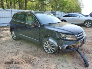 2017 Volkswagen Tiguan Wolfsburg Edition with VIN WVGSV7AX9HK019107, listed as a Copart auction lot 52218085 with 65,727 mi miles and Salvage title. Bid and sale history available at DreamBid. Image 4.