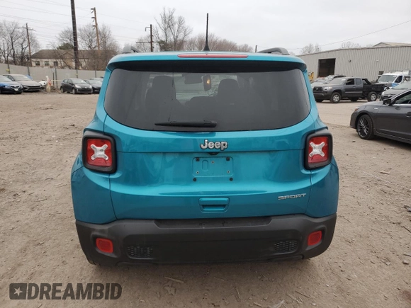 2022 Jeep Renegade Sport with VIN ZACNJCA16NPP00616, listed as a Copart auction lot 49218585 with 24,658 mi miles and Clean title. Bid and sale history available at DreamBid. Image 6.