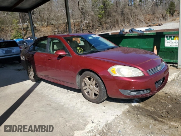 2011 Chevrolet Impala LT Fleet with VIN 2G1WG5EK7B1180445, listed as a Copart auction lot 48293765 with 210,425 mi miles and Salvage title. Bid and sale history available at DreamBid. Image 4.