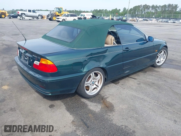 2001 BMW 3 Series 330Ci with VIN WBABS53411JU81299, listed as a IAAI auction lot 42062965 with 202,850 mi miles and . Bid and sale history available at DreamBid. Image 4.
