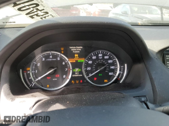 2018 Acura TLX Technology with VIN 19UUB2F56JA012371, listed as a Copart auction lot 46731045 with 76,569 mi miles and Salvage title. Bid and sale history available at DreamBid. Image 9.