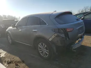 2014 Infiniti QX70 with VIN JN8CS1MU0EM452061, listed as a Copart auction lot 41790215 with 122,408 mi miles and Salvage Title. Bid and sale history available at DreamBid. Image 2.
