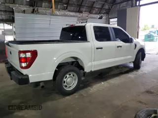 2022 Ford F-150 XL with VIN 1FTFW1E57NKD28966, listed as a Copart auction lot 55878125 with 77,121 mi miles and Salvage title. Bid and sale history available at DreamBid. Image 3.