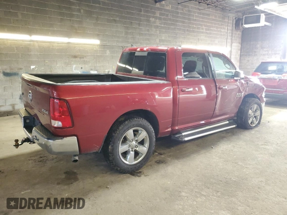 2015 Ram 1500 Big Horn with VIN 1C6RR7LG6FS509593, listed as a Copart auction lot 51988195 with 60,868 mi miles and Salvage title. Bid and sale history available at DreamBid. Image 3.