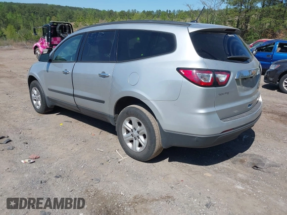 2015 Chevrolet Traverse LS z VIN 1GNKRFKD3FJ278483, wystawiony jako IAAI lot #42007507 z przebiegiem 147 938 mil mil oraz . Historia ofert i sprzedaży dostępna na DreamBid. Obrazek 3.