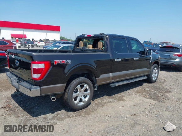 2021 Ford F-150 XL with VIN 1FTFW1E52MFC60891, listed as a IAAI auction lot 42449525 with 85,325 mi miles and . Bid and sale history available at DreamBid. Image 4.