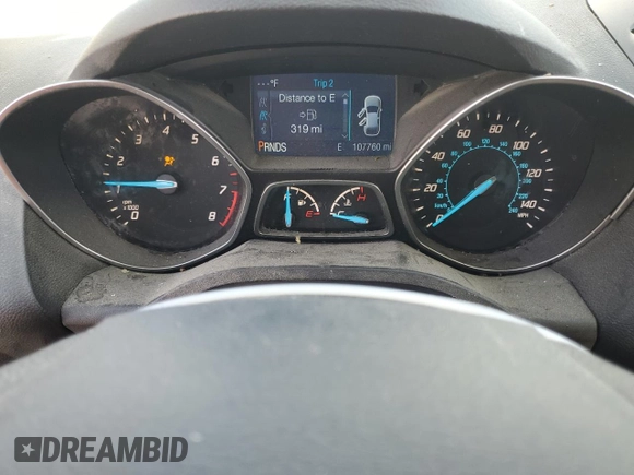 2015 Ford Escape SE with VIN 1FMCU0G9XFUB64312, listed as a Copart auction lot 49901435 with 107,760 mi miles and Salvage Title. Bid and sale history available at carsss.com. Image 9.