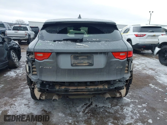 2018 Jaguar F-Pace 25t Prestige with VIN SADCK2FX4JA351050, listed as a IAAI auction lot 41554865 with 107,341 mi miles and . Bid and sale history available at DreamBid. Image 6.