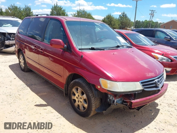 2003 Honda Odyssey EX with VIN 5FNRL18663B021888, listed as a IAAI auction lot 42343770 with 261,998 mi miles and . Bid and sale history available at DreamBid. Image 1.