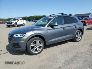 2020 Audi Q5 Premium Plus with VIN WA1BNAFY3L2019285, listed as a Copart auction lot 59183055 with 21,309 mi miles and Salvage title. Bid and sale history available at DreamBid. Image 1.