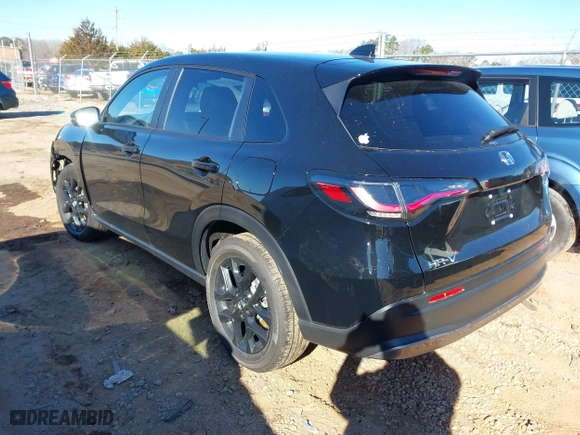 2025 Honda HR-V Sport with VIN 3CZRZ2H54SM722316, listed as a IAAI auction lot 41632252 with 10,370 mi miles. Bid and sale history available at carsss.com. Image 3.