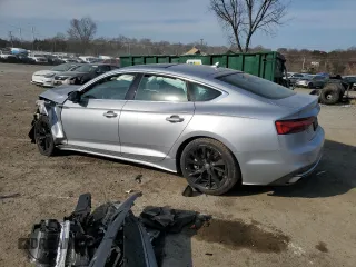 2020 Audi A5 Sportback Premium with VIN WAUANCF54LA006471, listed as a Copart auction lot 47631645 with 0 mi miles and Salvage Title. Bid and sale history available at carsss.com. Image 2.