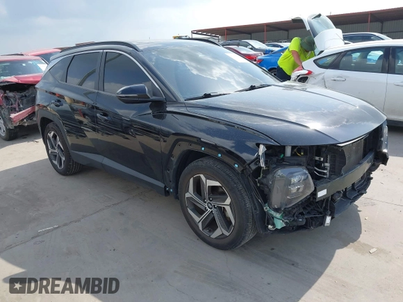 2022 Hyundai Tucson SEL with VIN 5NMJC3AE1NH012981, listed as a IAAI auction lot 41957812 with 38,284 mi miles and . Bid and sale history available at DreamBid. Image 1.
