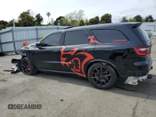 2021 Dodge Durango SRT Hellcat with VIN 1C4SDJH98MC689327, listed as a Copart auction lot 52169015 with 53,009 mi miles and Salvage title. Bid and sale history available at DreamBid. Image 2.