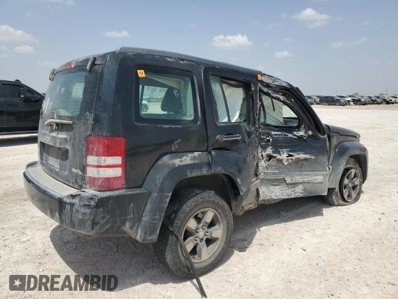 2008 Jeep Liberty Sport with VIN 1J8GN28K18W152811, listed as a Copart auction lot 54127715 with 99,355 mi miles and Salvage Title. Bid and sale history available at carsss.com. Image 3.