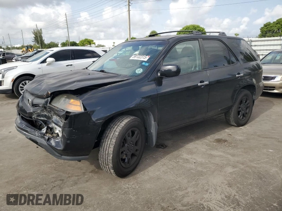 2005 Acura MDX Touring z VIN 2HNYD18945H530565, wystawiony jako Copart lot #59132315 z przebiegiem 215 523 mil mil oraz Szkoda całkowita • Salvage title. Historia ofert i sprzedaży dostępna na DreamBid. Obrazek 1.