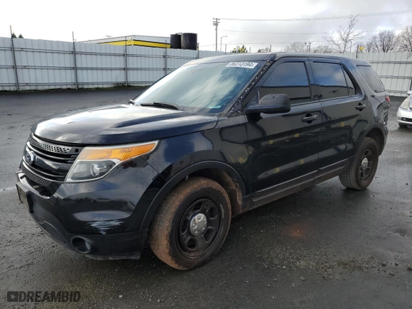 2015 Ford Utility Police Interceptor with VIN 1FM5K8AR2FGA94020, listed as a Copart auction lot 86213194 with 0 mi miles and Salvage Title. Bid and sale history available at carsss.com. Image 1.